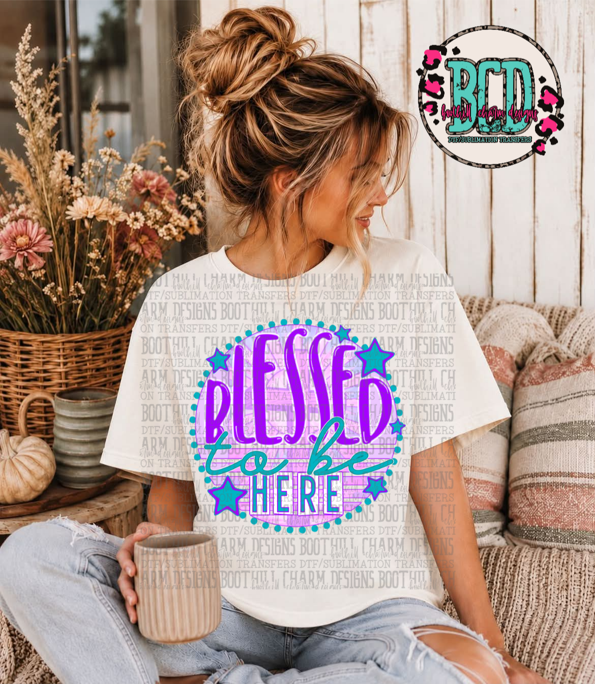 Suicide Awareness Blessed To Be Here - SHIRT *Add color of shirt wanted in notes box