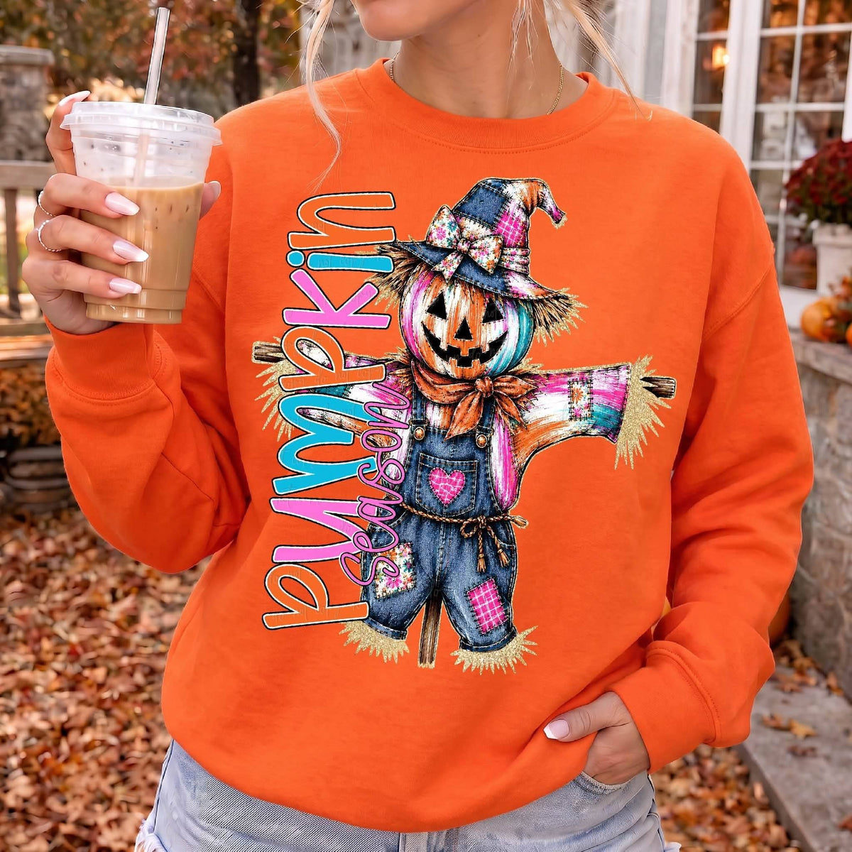 Pumpkin Season Scarecrow - SHIRT VD.26 *add color of shirt you want in note box when checking out