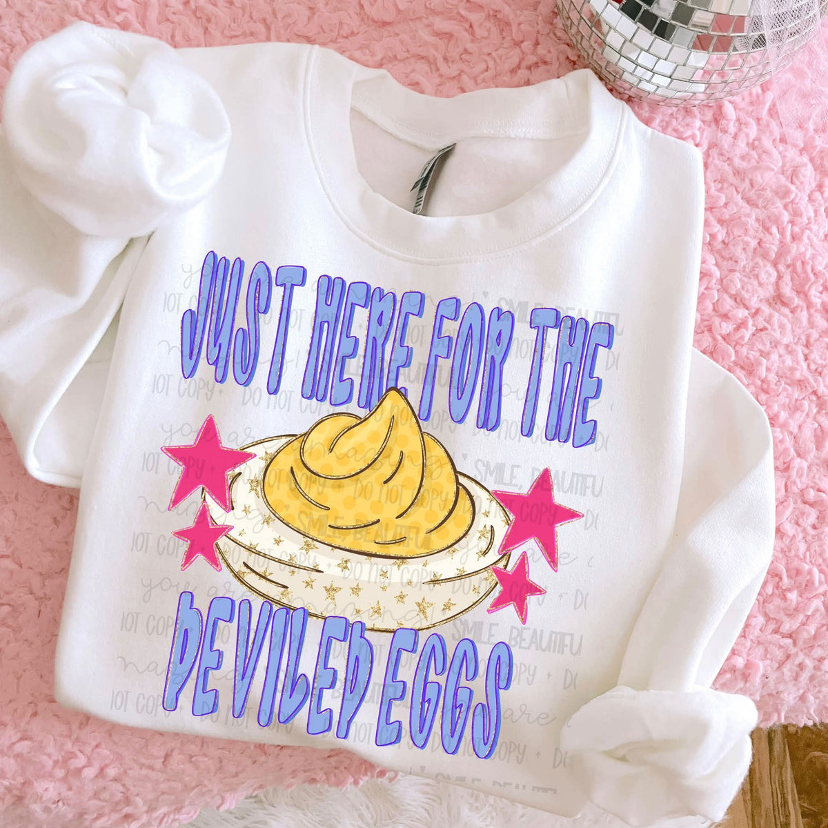 Just Here For The Deviled Eggs - SHIRT C&Co.26. *add color of shirt you want in note box when checking out