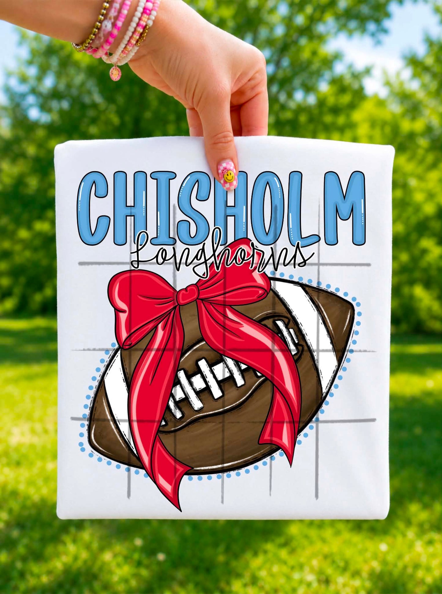 Chisholm Longhorns Football - Shirt *comment shirt color in note box