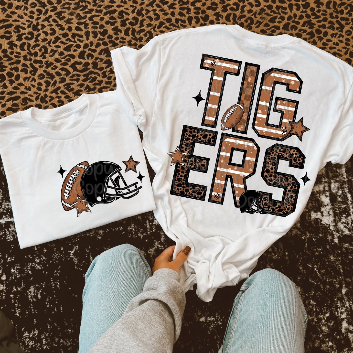 Brown Leopard Football Mascot Names *add any mascot wanted in the notes box at checkout- VDS.25