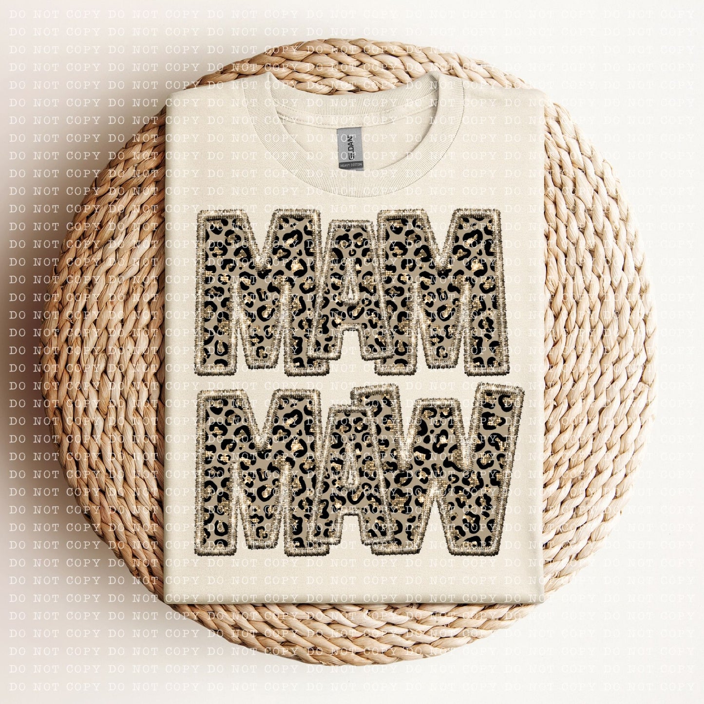 Leopard/Gold Mom & Grandma names - SHIRT ECHT.2023 *comment shirt color 7 name you want in note box