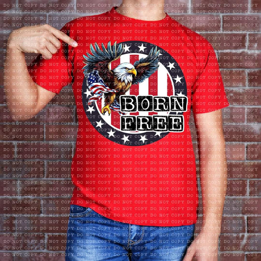 Born Free Eagle Flag - SHIRT