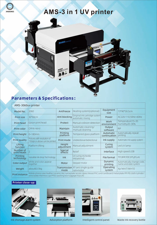 UV DTF PRINTER 3 Functions in 1 Machine