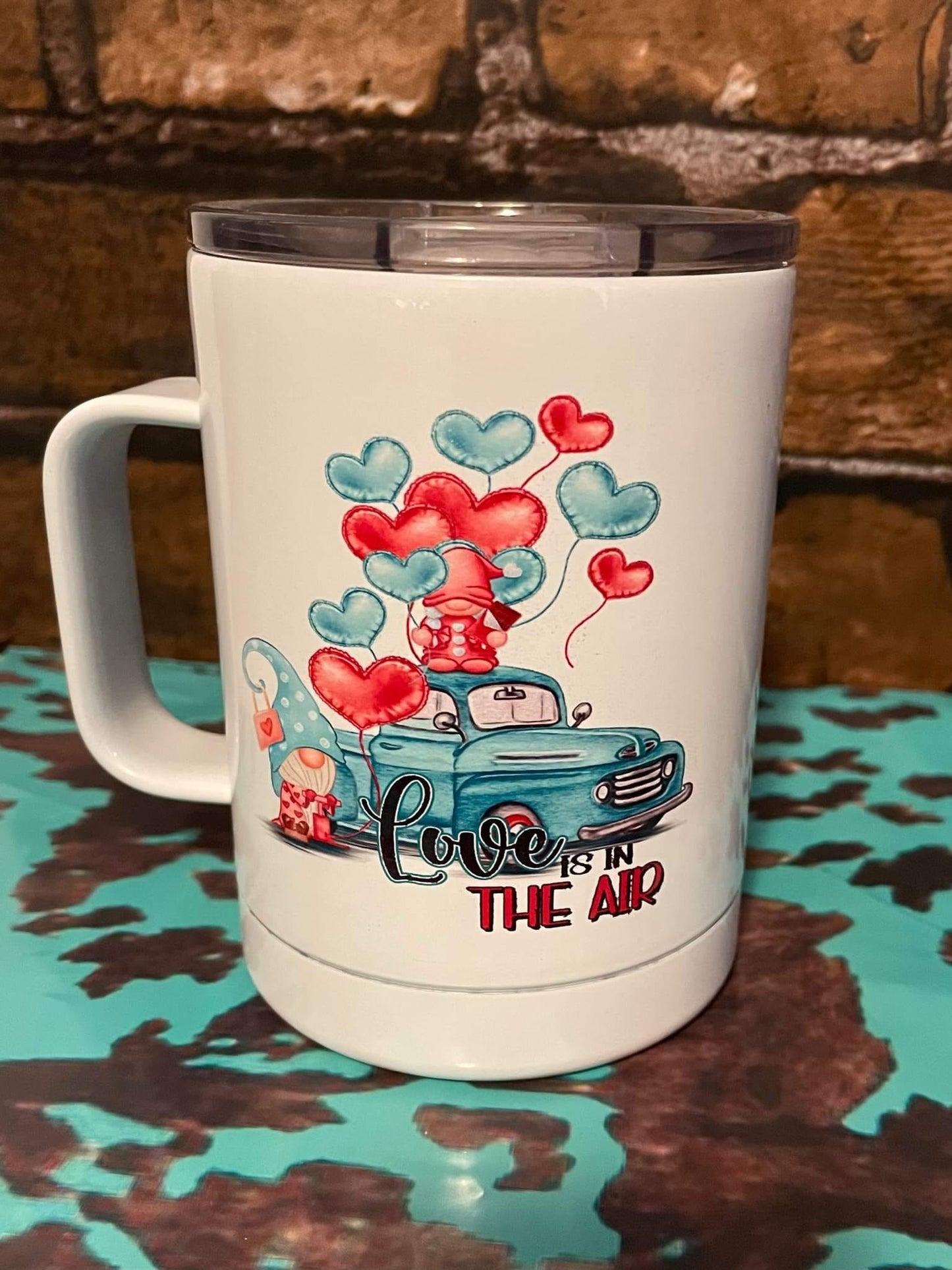 Love Is In The Air Camp Mug 10 oz