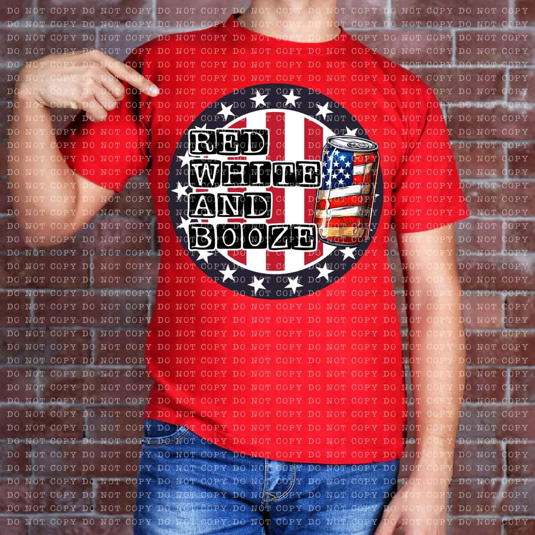 Red White And Booze Flag - SHIRT