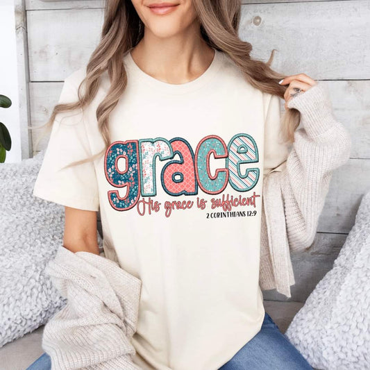 Grace Faux Embroidery - SHIRT