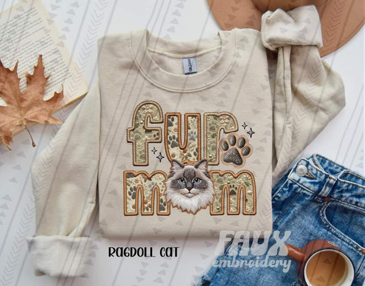 Fur Mom Ragdoll Cat-SHIRT