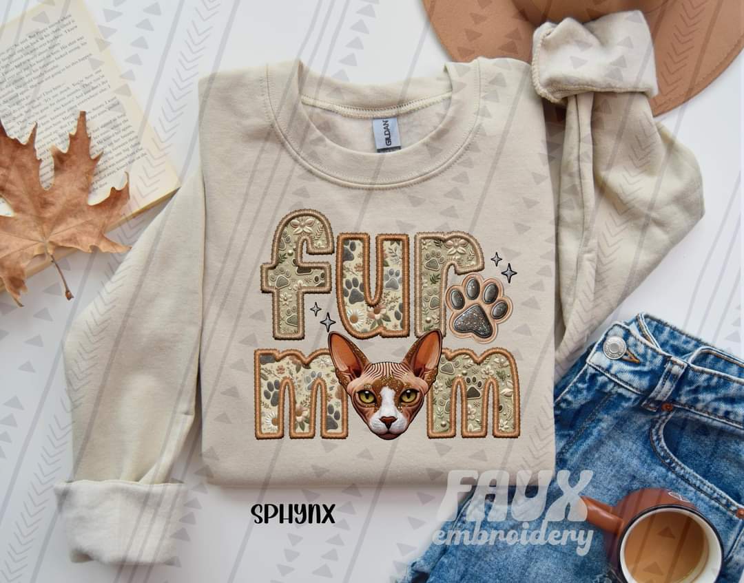 Fur Mom Sphynx Cat-SHIRT