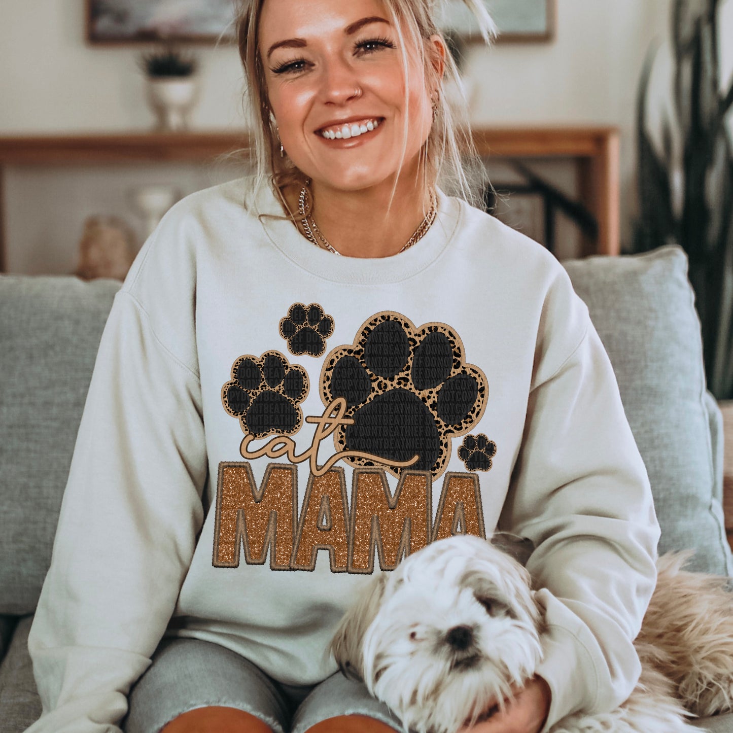 Cat Mama Brown-SHIRT