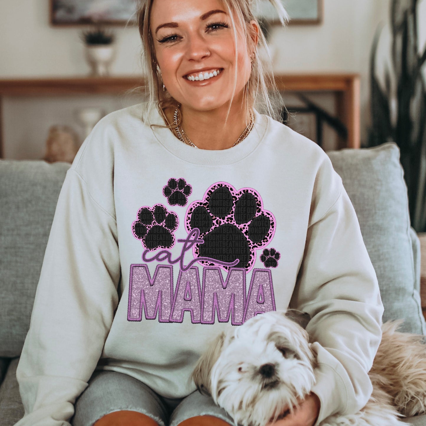 Cat Mama Pink-SHIRT