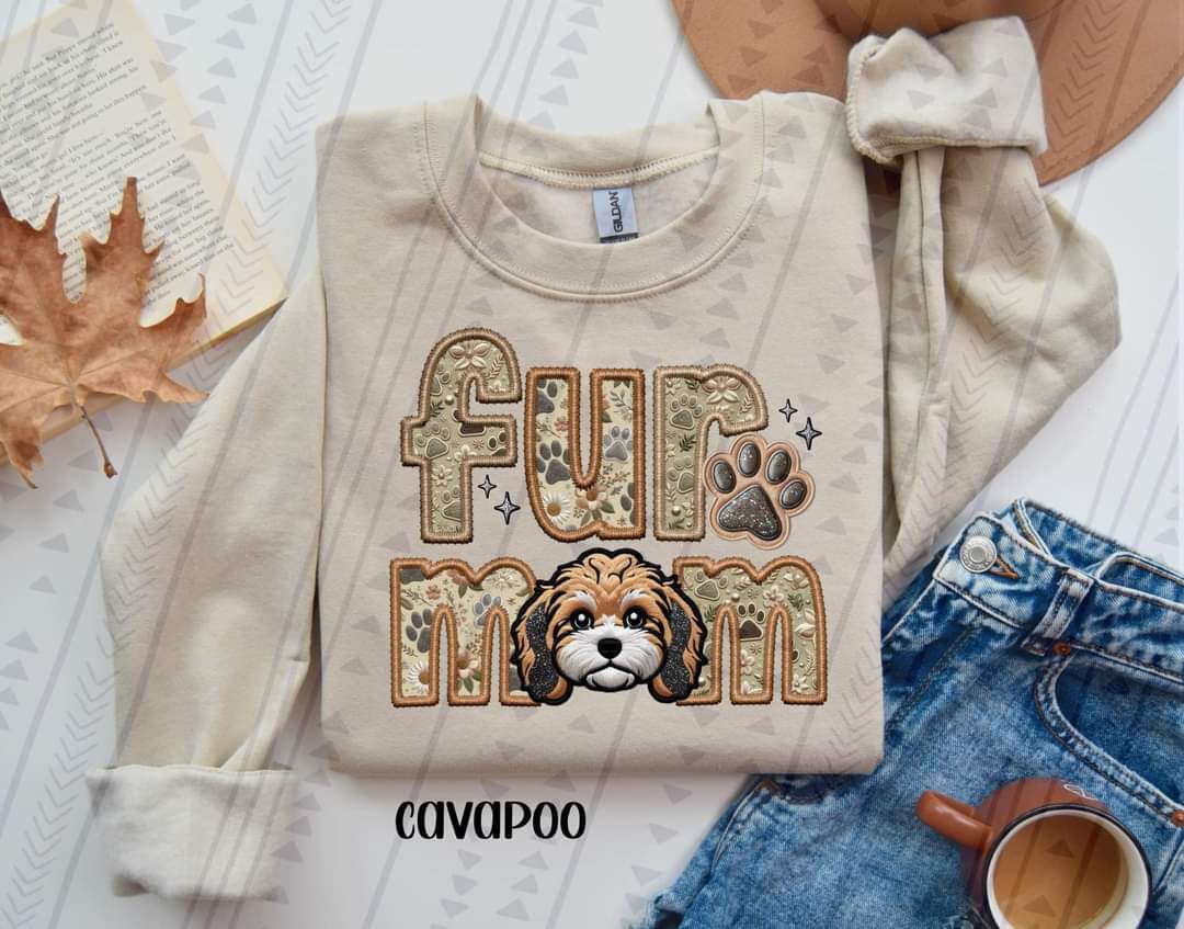 Fur Mom Cavapoo Dog-SHIRT