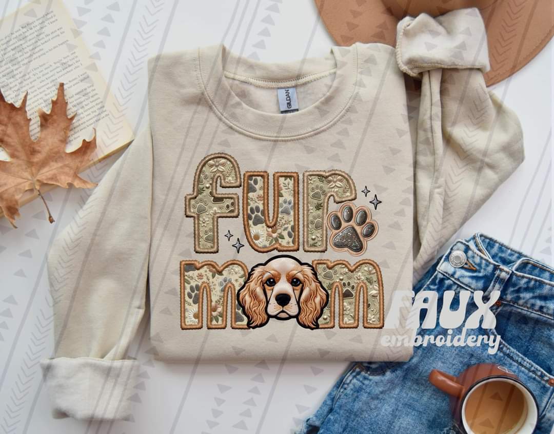 Fur Mom Cocker Spaniel Dog-SHIRT