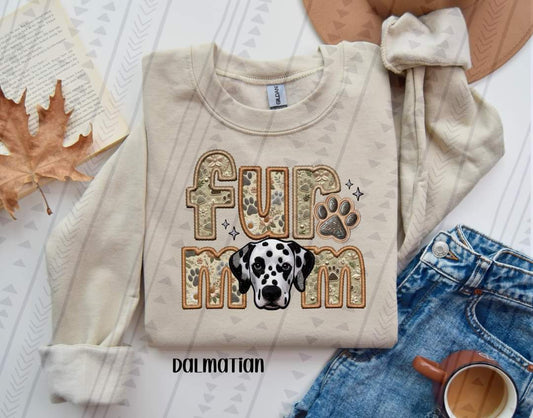 Fur Mom Dalmation Dog-SHIRT