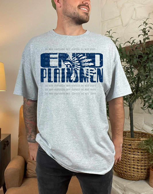 Enid Plainsmen retro - Shirt *comment shirt color in note box