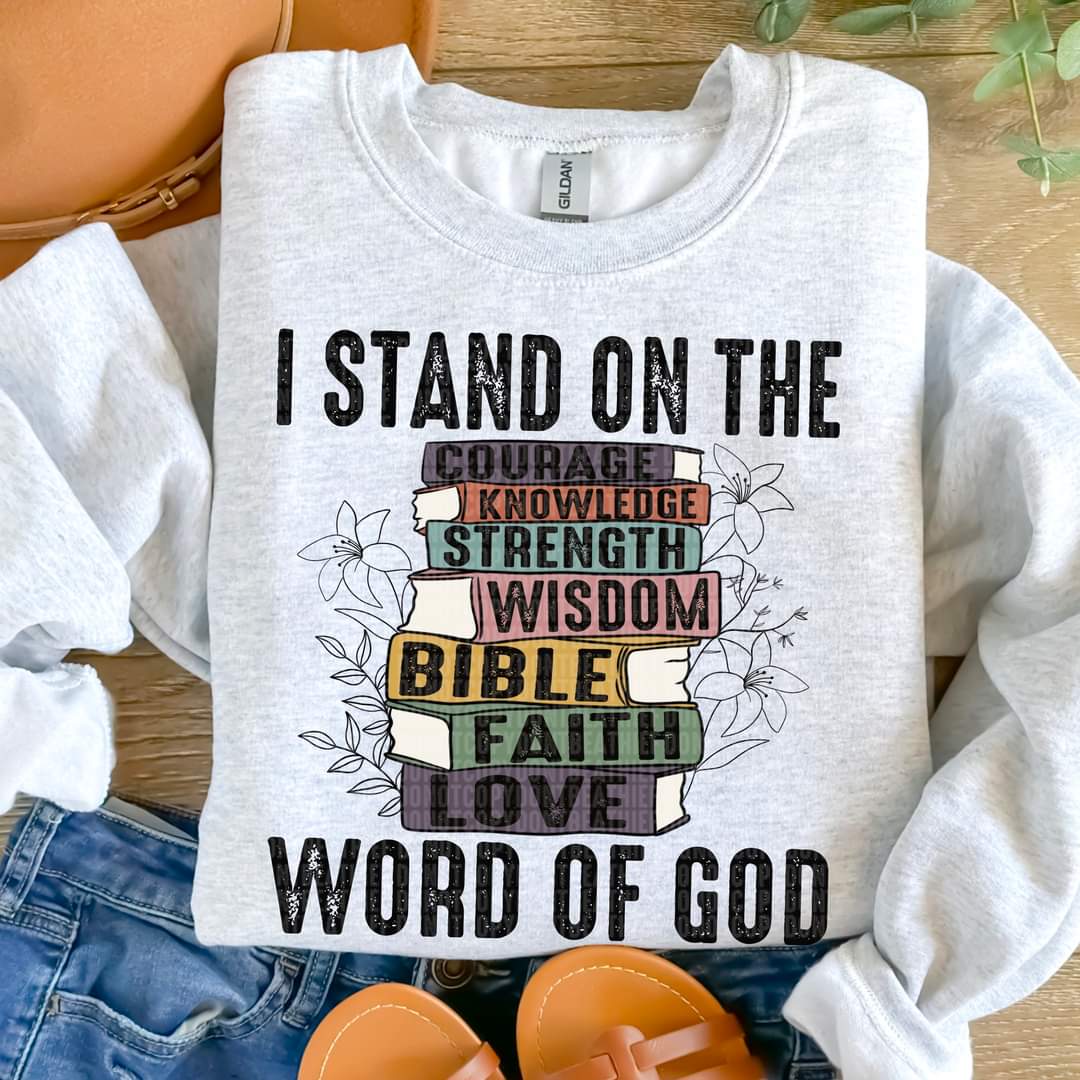 I Stand On The Word Of God Books-SHIRT