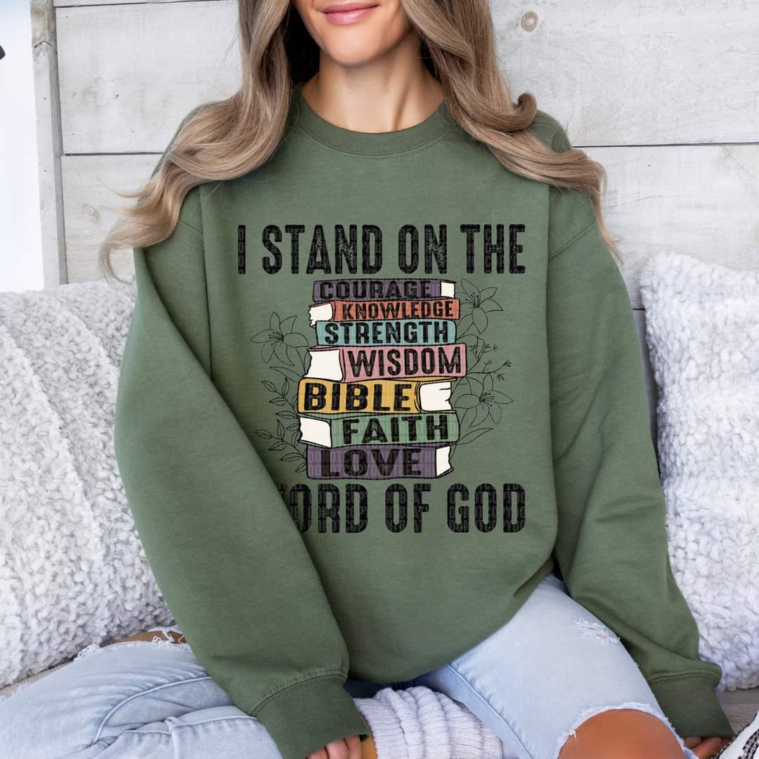 I Stand On The Word Of God Books-SHIRT