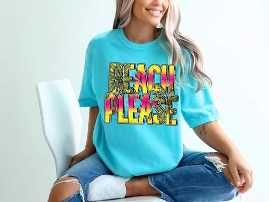 Beach Please-SHIRT