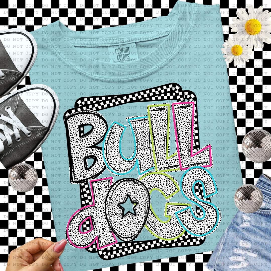 Dalmatian Dots School Mascots-SHIRT ECHT *add name wanted in note box