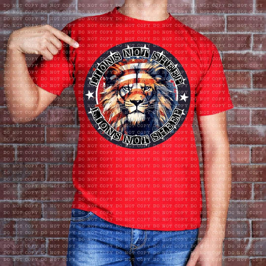 Lions Not Sheep Flag - SHIRT