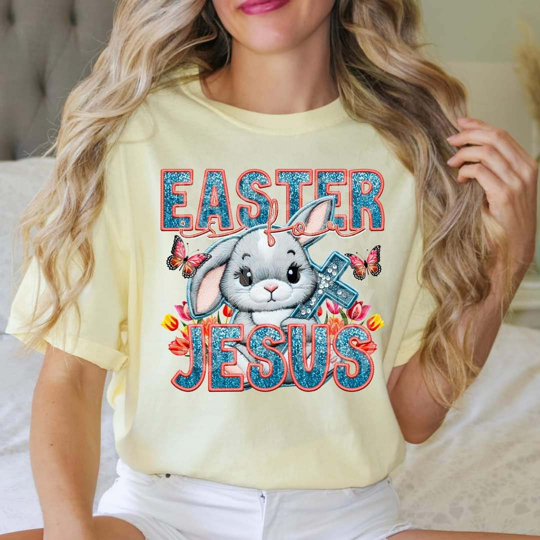 Easter Is For Jesus Bunny & Cross - SHIRT PHD.24