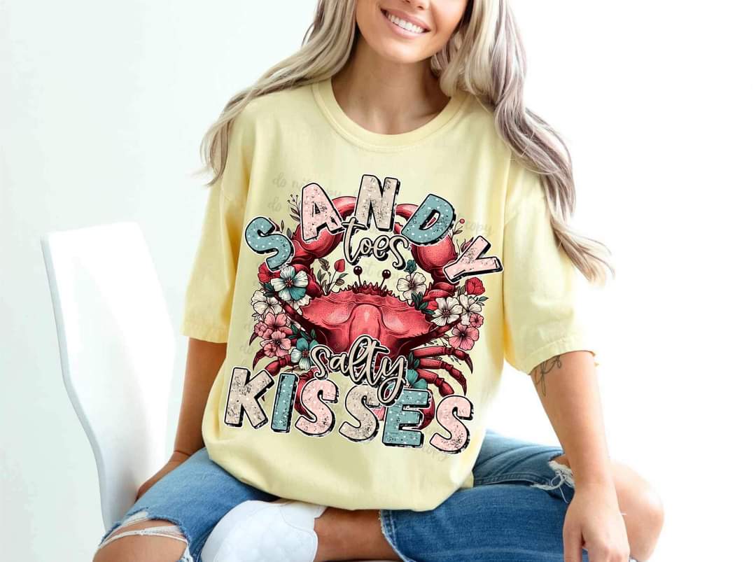 Sandy Toes Salty Kisses Crab - SHIRT