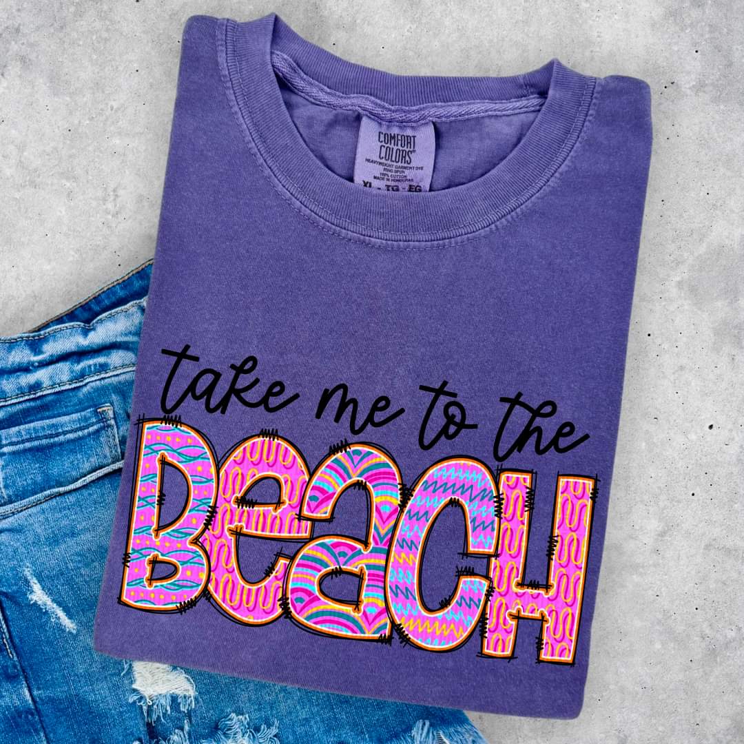 Take Me To The Beach Purple - SHIRT