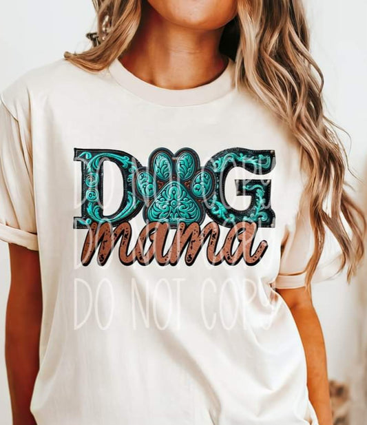 Dog Mama Faux Leather - SHIRT PHD