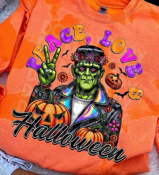 Peace Love Halloween Frankie - SHIRT PHD