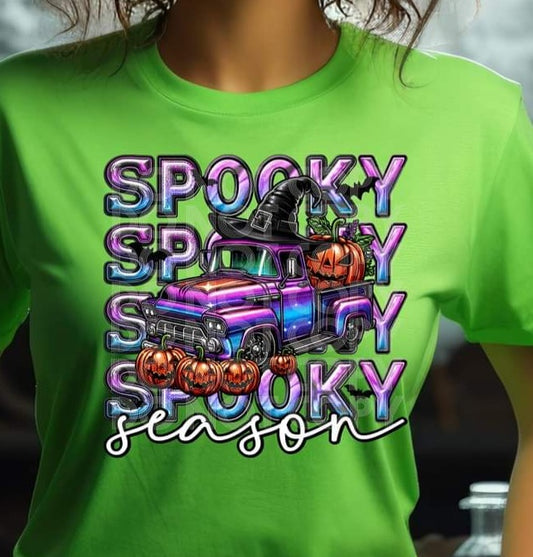 Spooky Season Truck Faux Halo - SHIRT PHD