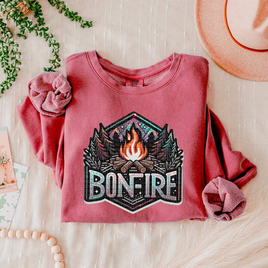 Bonfire Faux Embroidery - SHIRT SDD