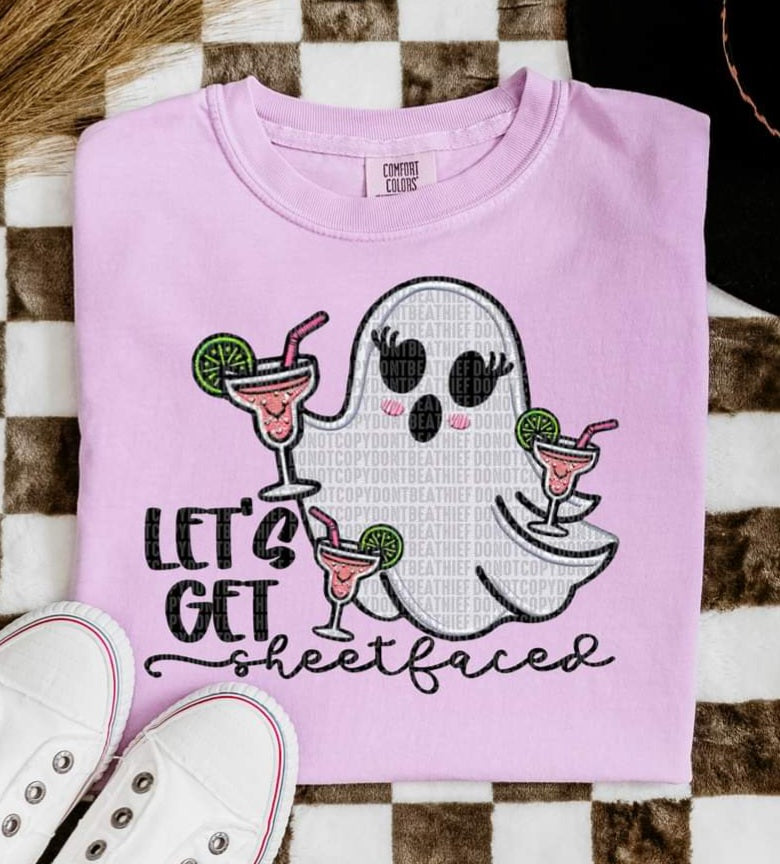 Let's Get Sheetfaced Faux Embroidery - SHIRT SDD