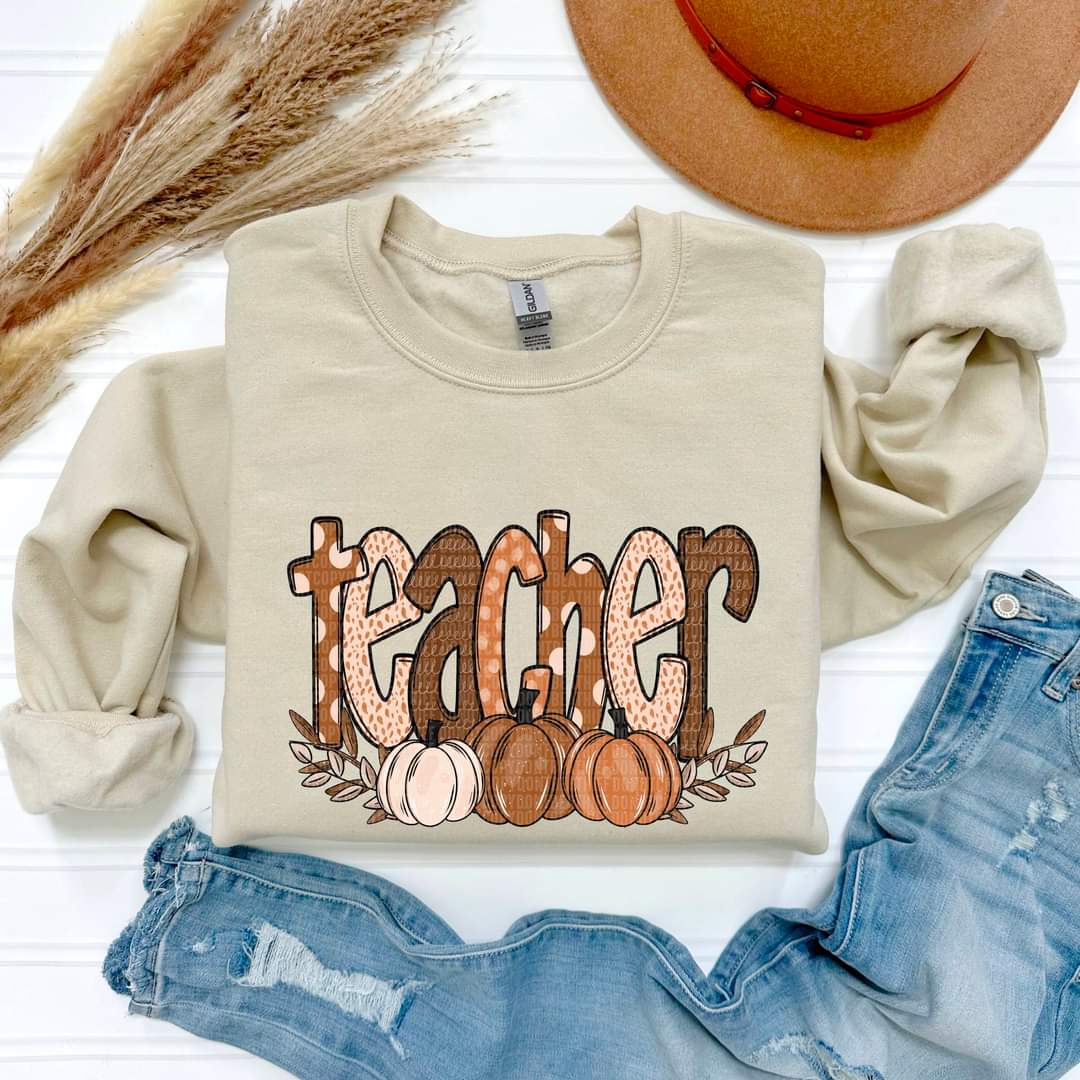 Fall Pumpkin Teacher - SHIRT SDD