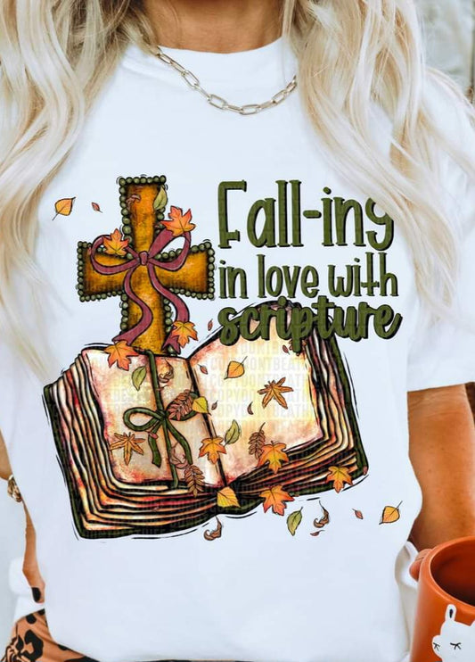 Fall-ing In Love With Scripture - SHIRT SDD.24