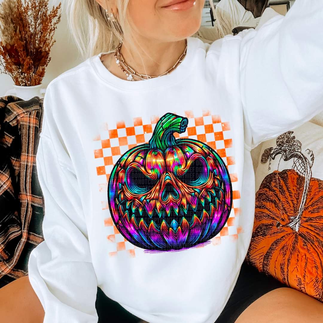 Bold Multi Colored Jack O Lantern - SHIRT SDD.24