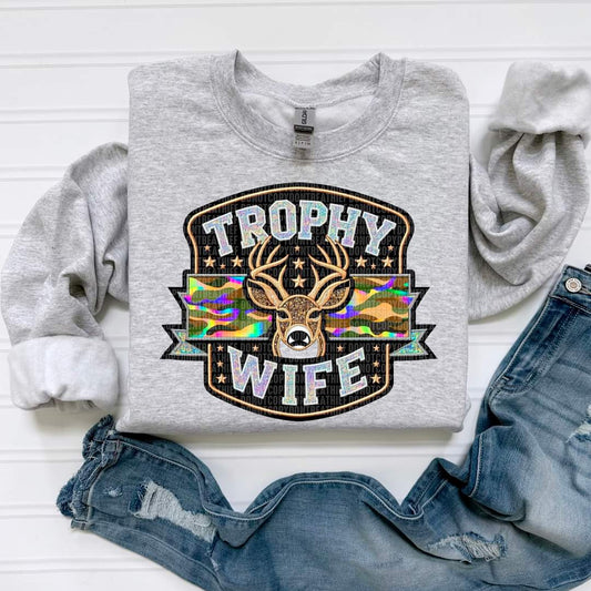 Trophy Wife with Deer - SHIRT SDD