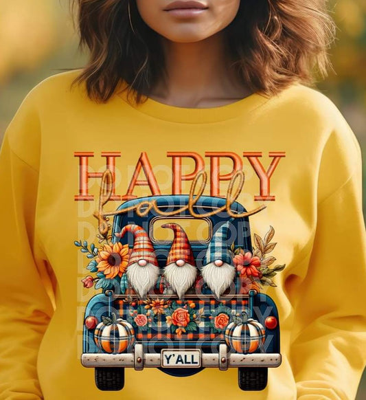 Happy Fall Gnomes Plaid - SHIRT PHD