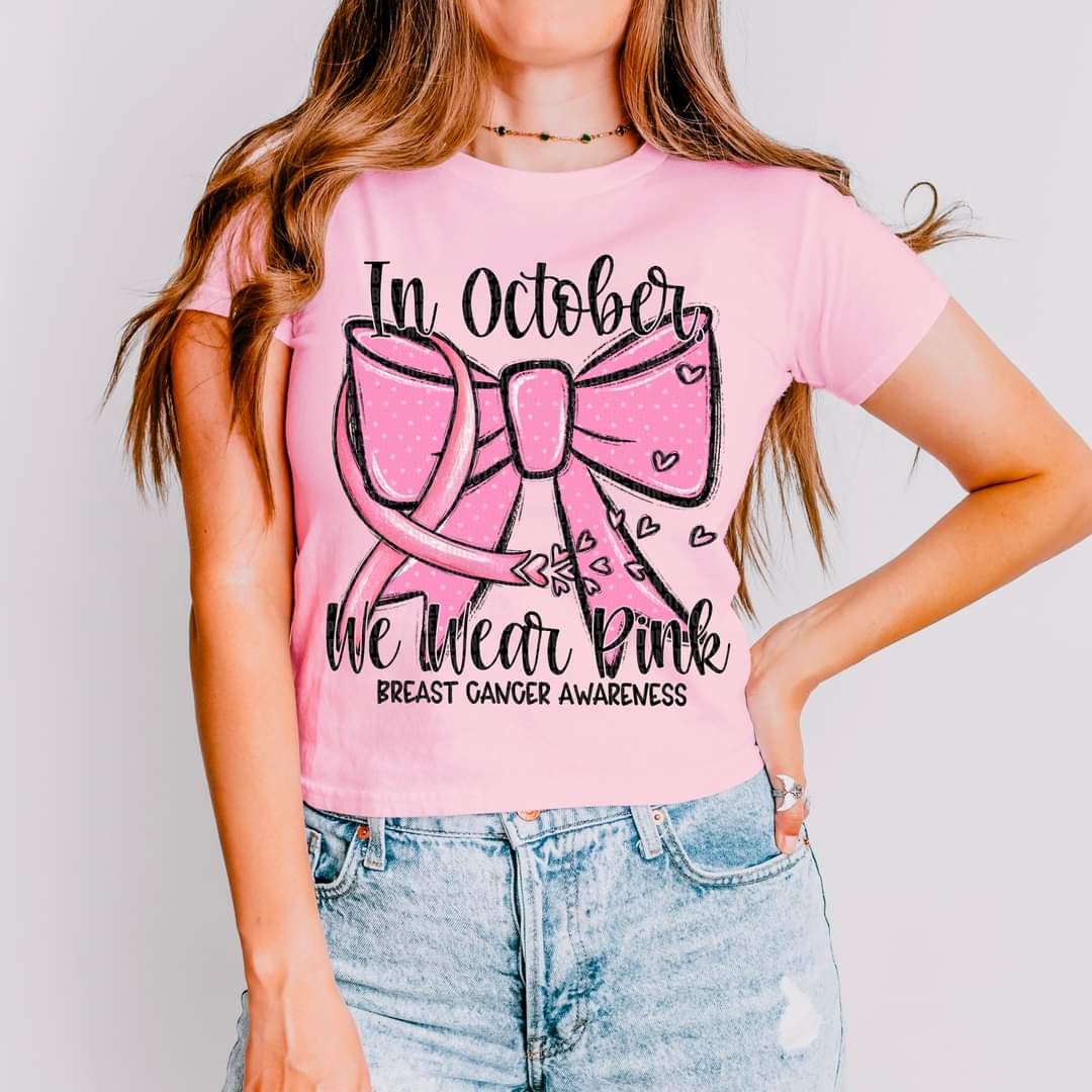 Cancer Awareness Bow & Ribbon - SHIRT SDD *indicate in note section which design needed