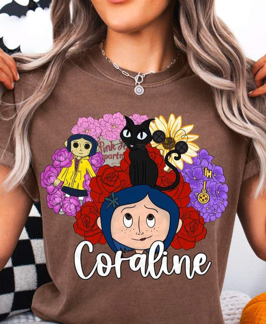 Coraline Floral - KIDS SHIRT DDD