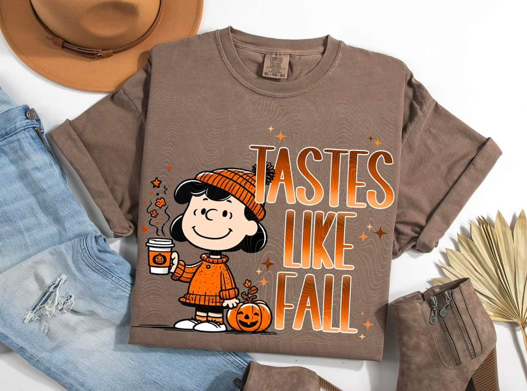 Taste Like Fall Charlie, Lucy, Snoopy - SHIRT DDD *indicate which character in the note section