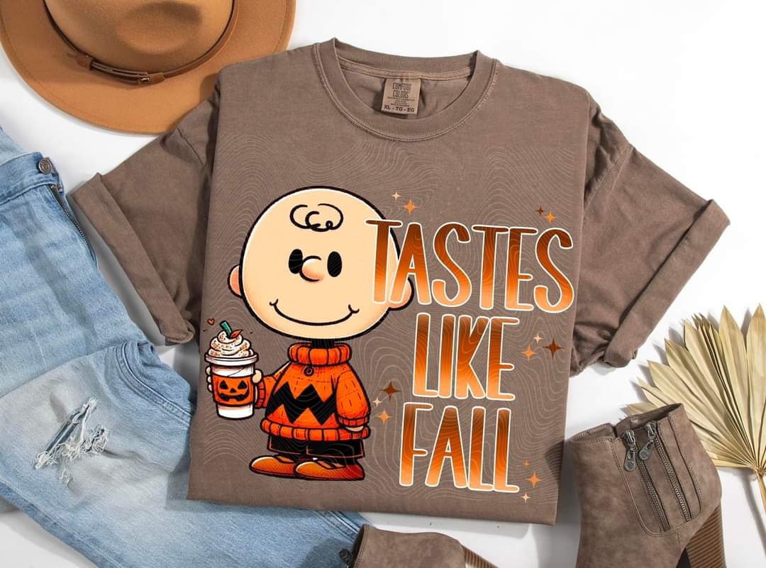 Taste Like Fall Charlie, Lucy, Snoopy - SHIRT DDD *indicate which character in the note section