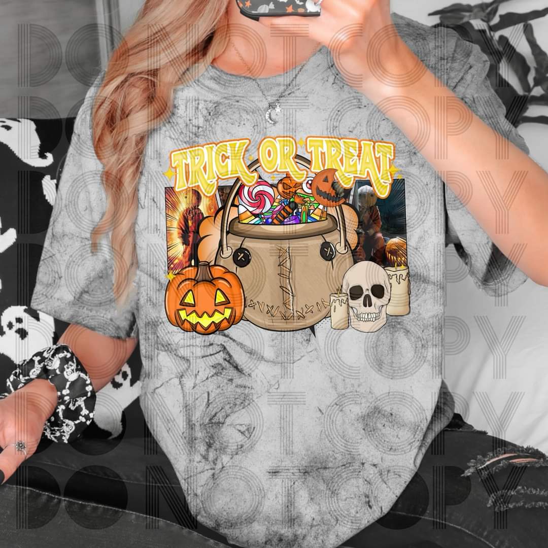 Trick or Treat Horrors Pails - SHIRT RHD *indicate in note section which design needed