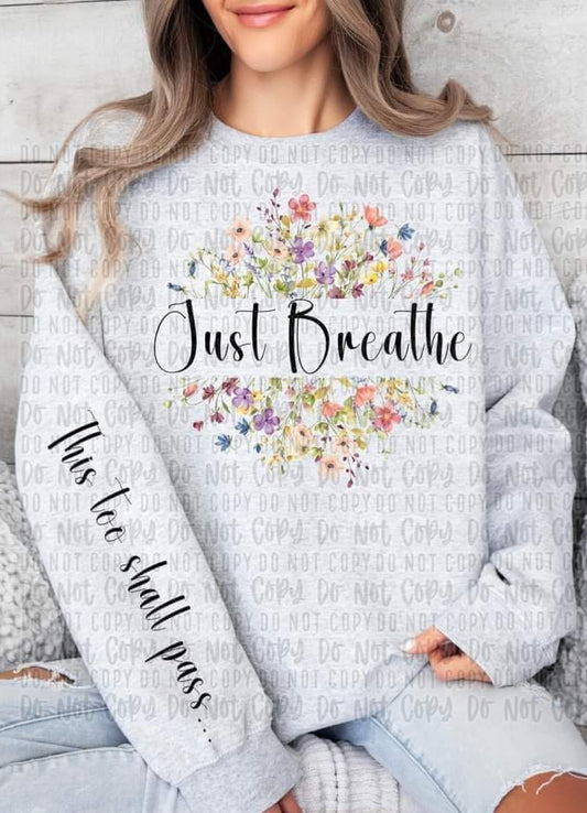 Just Breathe Floral - SHIRT SDA