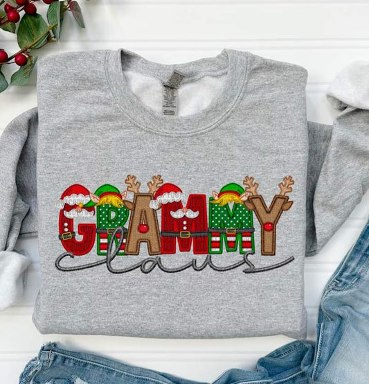 Santa, Reindeer, Elf Letters Grandma etc.- SHIRT SDD *indicate in note section which name