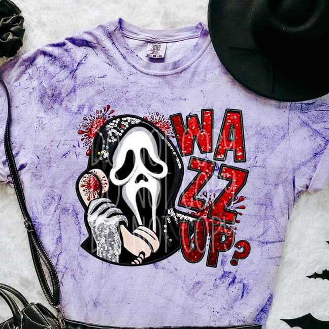 Wazz Up Scream Faux Glitter - SHIRT PHD