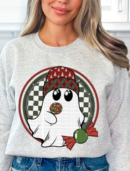 Christmas Ghost with Candy - SHIRT SDD