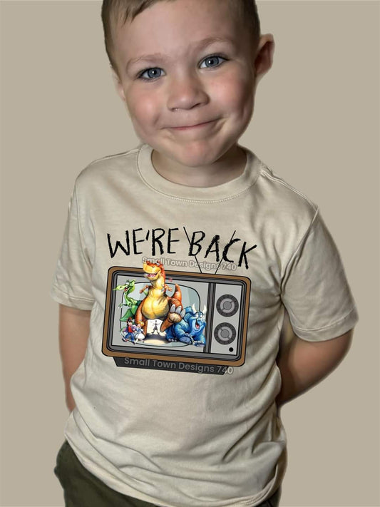 We're Back Dinosaurs - KIDS SHIRT SM.T.D24