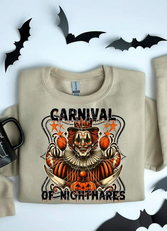 Carnival Of Nightmares Retro Style Halloween - SHIRT FDC.24