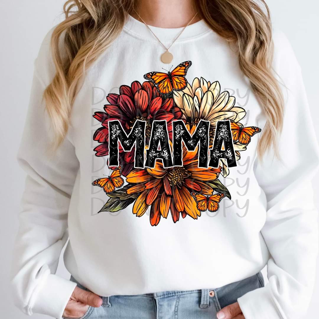 Mama Fall Mums & Butterflies - SHIRT FDC.24