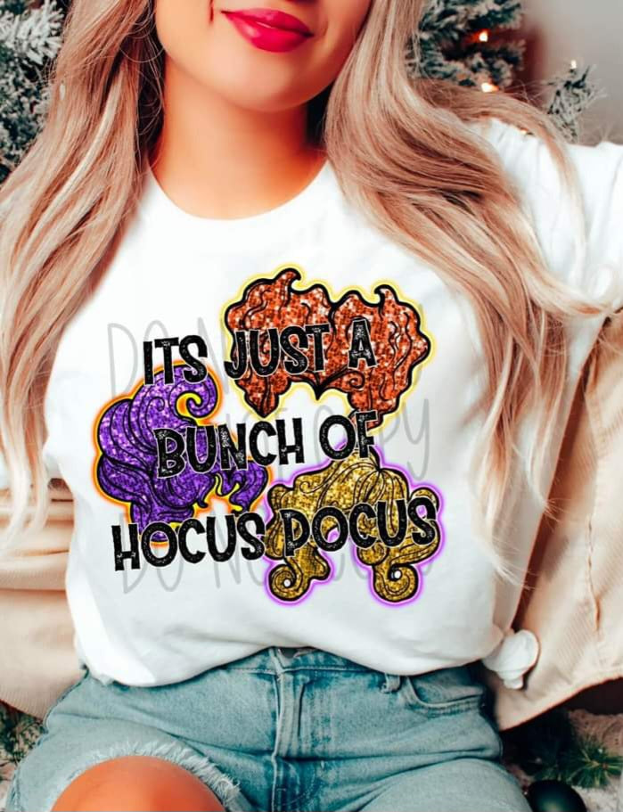 It's Just A Bunch Of Hocus Pocus Faux Glitter - SHIRT FDC.24